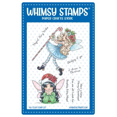 Whimsy Stamps Stempel - Christmas Fairy Wishes